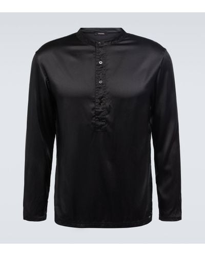 Tom Ford Silk-blend Shirt - Black