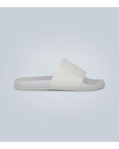 Maison Margiela Shower Debossed-logo Slides - White