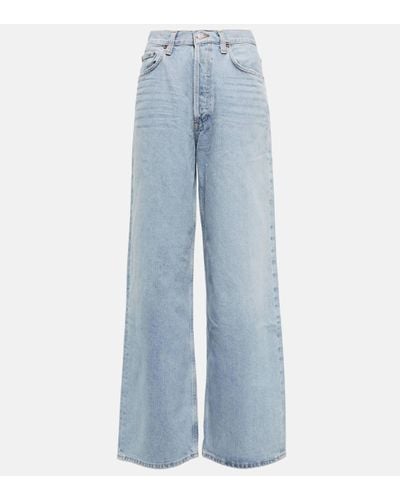Agolde Low Slung Baggy Wide-leg Jeans - Blue