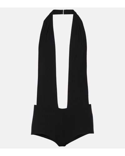 Monot Halterneck Bodysuit - Black