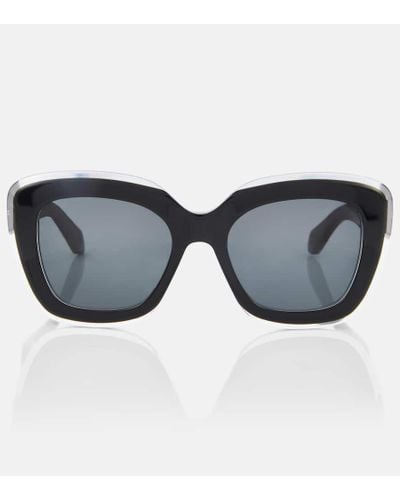 Alaïa Logo Square Sunglasses - Black