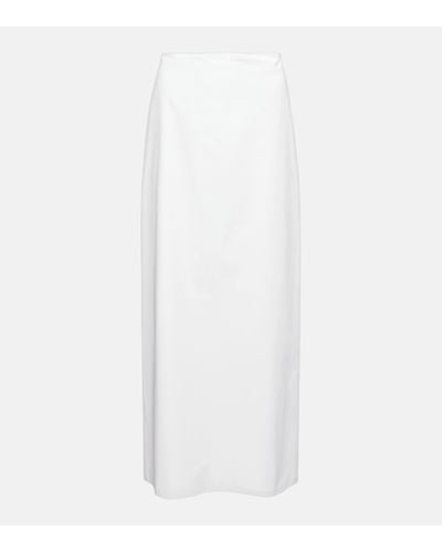 The Row Ryon Cotton Poplin Maxi Skirt - White