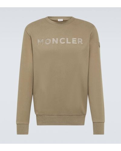 Moncler Sweat-shirt en coton a logo - Neutre