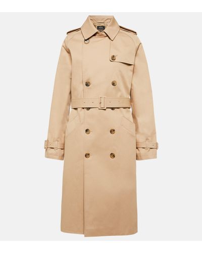 A.P.C. Trench-coat Greta en coton - Neutre