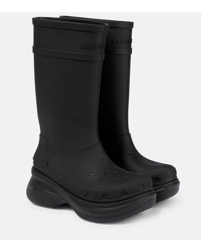 Balenciaga X Crocs Wellington Boots - Black