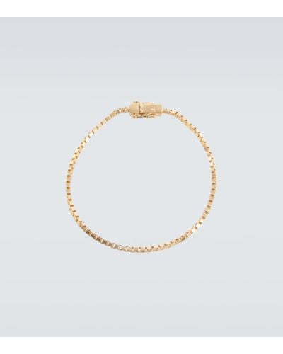 Tom Wood Square Gold-plated Sterling Silver Chain Bracelet - White