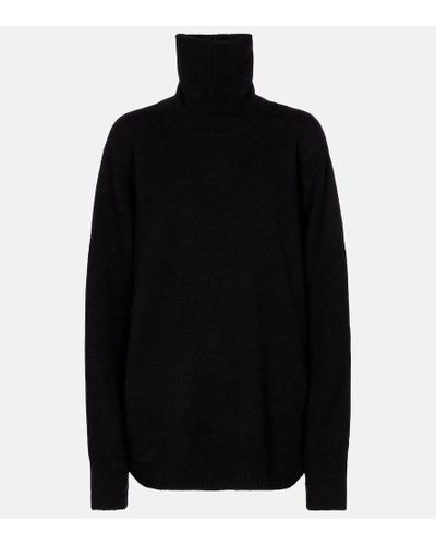 The Row Stepny Wool And Cashmere Turtleneck Sweater - Black