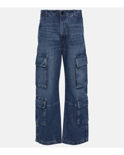 Citizens of Humanity Mid-Rise Wide-Leg Jeans Delena - Blau