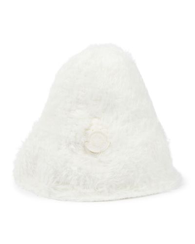Moncler Genius Faux Fur Bucket Hat - White