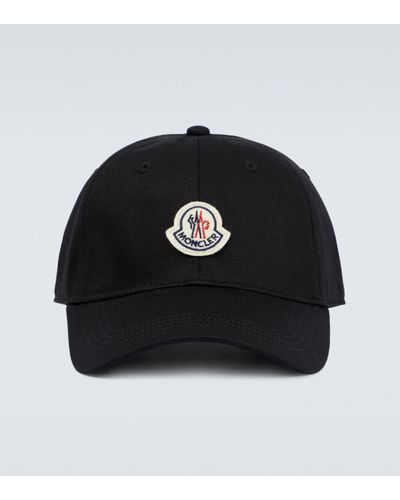 Moncler Cappello da baseball con logo - Nero
