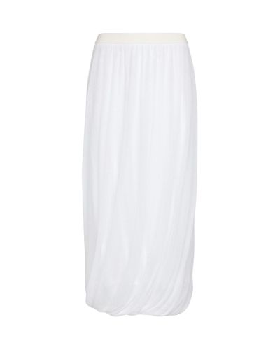 The Row Carcano Cotton Midi Skirt - White