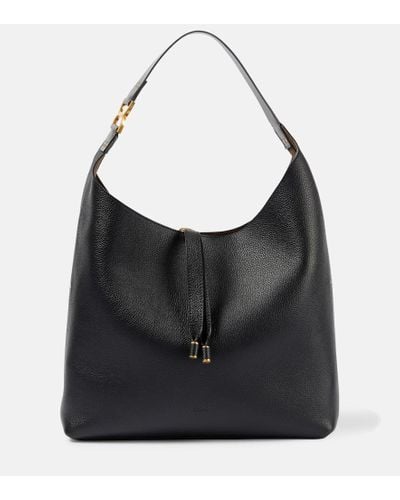 Chloé Marcie Medium Leather Tote Bag - Black