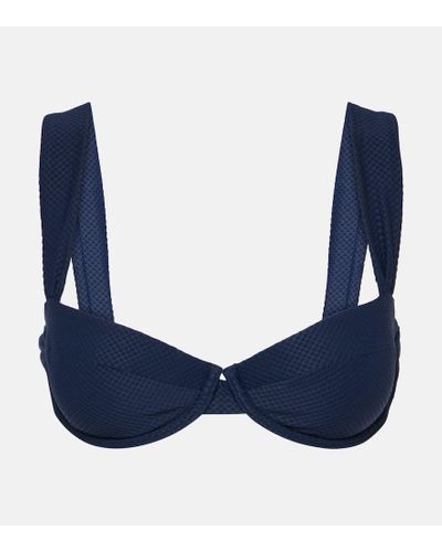 Heidi Klein Bikini-Oberteil Menai Bay - Blau