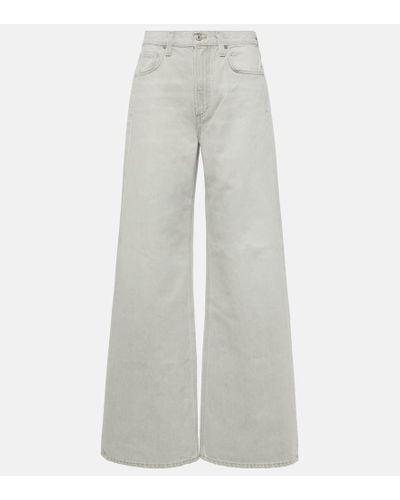 Citizens of Humanity Mid-Rise Wide-Leg Jeans Paloma - Grau