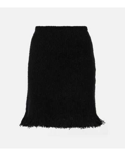 Chloé Mini-jupe en laine melangee - Noir