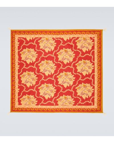 Bode Bandana Coral Bells en soie - Orange