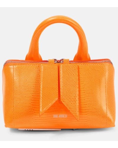 The Attico Borsa Friday Mini in pelle con stampa - Arancione