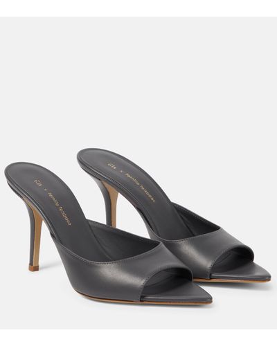 Gia Borghini Gia X Pernille Teisbaek Perni 04 Leather Sandals - Grey
