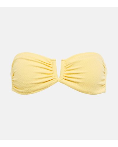 Melissa Odabash Alba Bandeau Bikini Top - Yellow
