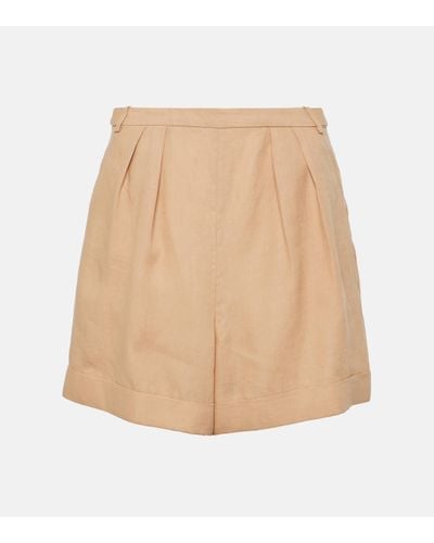 Loro Piana Short en lin - Neutre