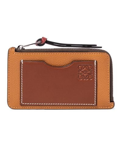 Loewe Leather Cardholder - Brown