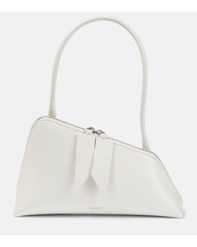 The Attico Sac Sunrise asymetrique en cuir - Blanc