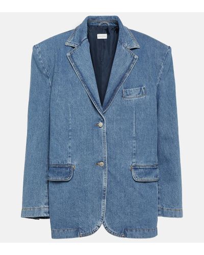 Magda Butrym Blazer en denim - Azul