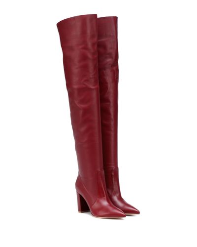 Gianvito Rossi Morgan 85 Over-the-knee Boots - Red