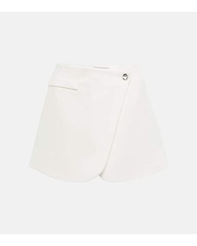Coperni Wrap Miniskirt - White