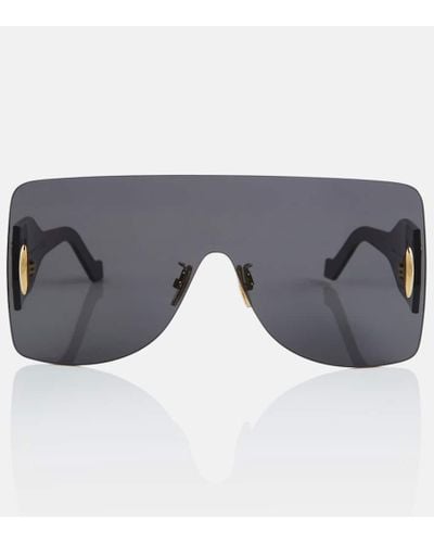 Loewe Anagram Square Sunglasses - Gray