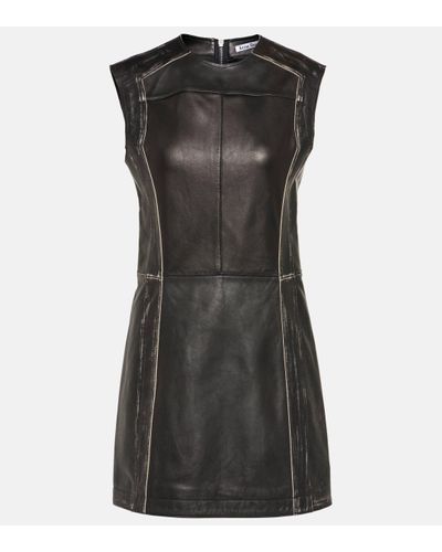 Acne Studios Leather Minidress - Black