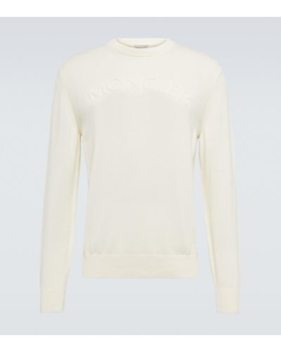Moncler Pullover aus Baumwolle - Weiß