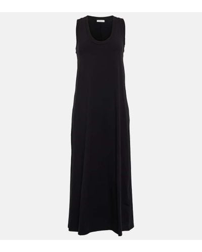 Max Mara Leisure Paraggi Cotton-blend Midi Dress - Black