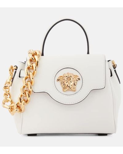 Versace La Medua Small Leather Tote - Multicolor