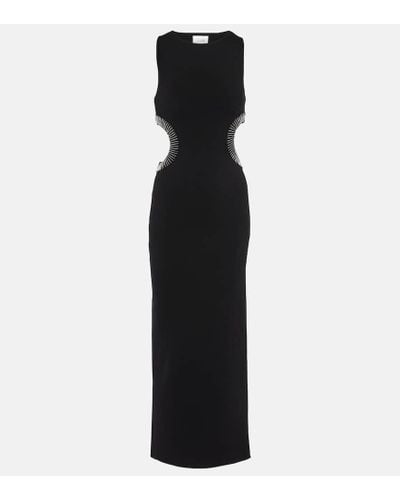 Galvan London Mirrored Luna Cutout Maxi Dress - Black