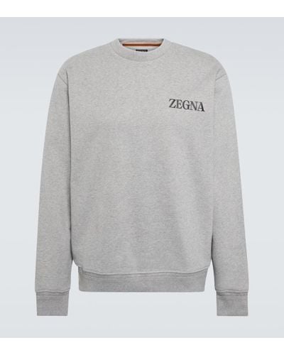 Zegna #UseTheExisting Sweatshirt aus Baumwolle - Grau