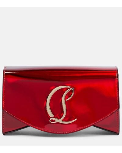 Christian Louboutin Schultertasche Loubi54 aus Lackleder - Rot