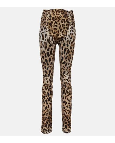 Dolce & Gabbana X Kim pantalones ajustados de tiro alto - Multicolor