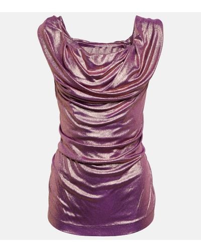 Vivienne Westwood Ginnie Jersey Top - Purple