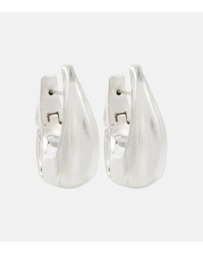 Khaite Olivia Hoop Earrings - White