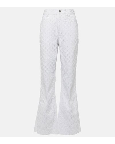 Isabel Marant Alvira High-rise Flared Jeans - White