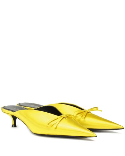 balenciaga scrunch knife mules