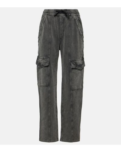 Isabel Marant Pantalones cargo Peorana de algodon - Gris