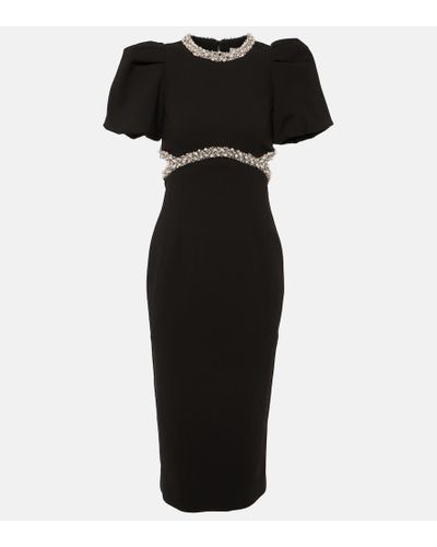Rebecca Vallance Eva Cut Out-detail Midi Dress - Black