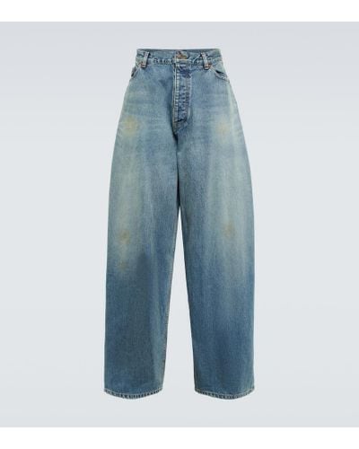 Balenciaga Jeans a gamba larga - Blu