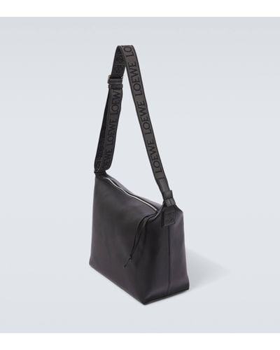 Loewe Cubi Leather Crossbody Bag - Black