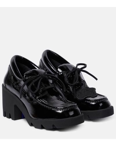 Burberry Chaussures à talon bottier stride noires
