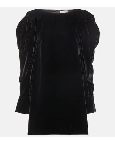 Nina Ricci Minikleid aus Samt - Schwarz