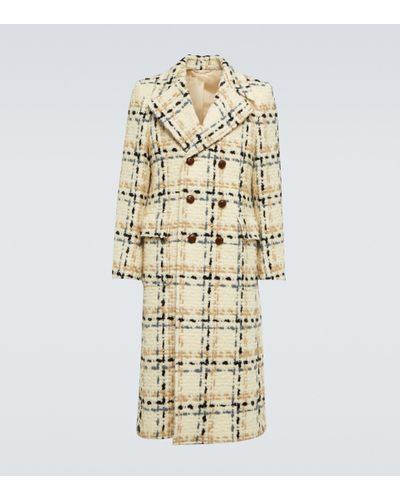Gucci Checked Wool-blend Tweed Overcoat - Metallic