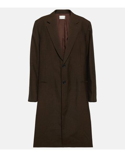 The Row Chevalier Wool And Mohair Coat - Brown